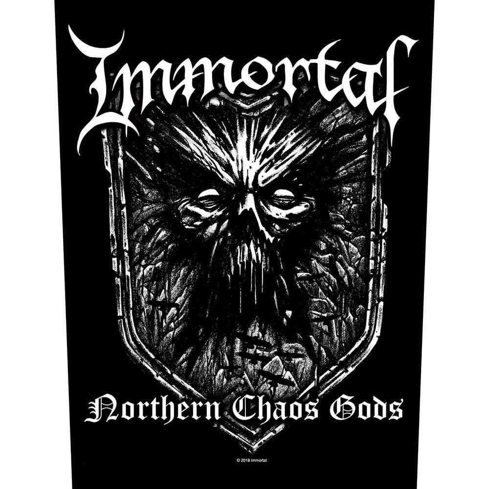 Immortal - Northern Chaos Rugpatch - Zwart